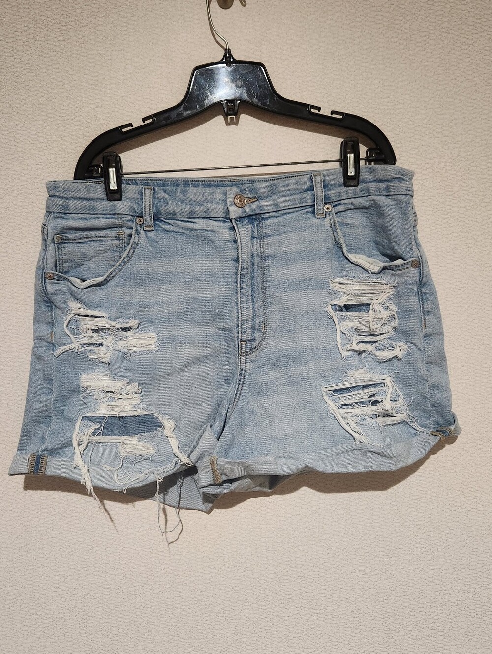American Eagle Curvy Mom Denim Jean Shorts Size 18 Stretch